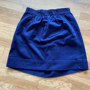 Girls Crewcuts corduroy navy blue skirt nwt size 12